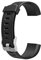 OTOTEC Silikon-Uhrenarmband, kompatibel mit ID115Plus HR Smartwatch, Ersatzarmband, Schnellverschluss-Armband für 170 mm - 225 mm Handgelenkgröße, Schwarz