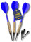 BEST SPORTING Dartpfeile Kunststoffspitze Safety I Dartpfeile mit Kunststoffspitze in blau, gelb oder rot mit 7g Leitwerk I Dart Pfeile Plastikspitzen I E Darts Pfeile für Einsteiger (blau)