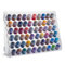 Plydolex Citadel Acrylic Paint Rack Organizer with 60 Holes for Miniature Paint Set - Wall-mounted Acrylic Paint Organizers And Storage - Paint Bottle Organizer 15.8x5.1x11.6 inch