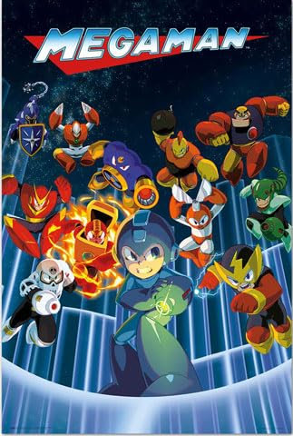 Mega Man - Characters - Film Poster Plakat - 61x91,5 cm + 2 St Posterleisten Alu 63 cm