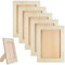 aghoer Hölzerner Bilderrahmen, 6 Stück DIY Holzbilderrahmen, DIY Malprojekte, Rechteckige Bastelrahmen Set, für Tischdisplay Und Basteln DIY
