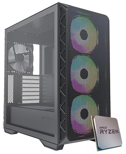 EMCA4 Computer R97900-7700xt - Gaming PC Assemblato Ryzen 9 7900 - Radeon RX 7700 XT 12GB - Ram 32GB 6000mhz DDR5 EXPO - SSD M.2 1TB nvme Gen4 - WINDOWS 11