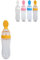 ZPSHYD Cuchara de Alimentación para Alimentos,Biberón Silicona Bebé,90 ml,Diseño Fácil Limpiar,a Prueba Fugas Alimentación(Amarillo)