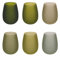 Villa d'Este Home Tivoli Set 6 bicchieri acqua 600 ml frosted in vetro, Happy Hour Greenery