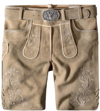 Stockerpoint Herren Edgar Trachtenlederhose, Korn gespeckt, 48
