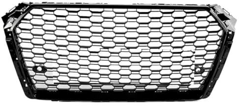 GHCPMQ Kühlergrill für Audi A4 S4 B9 2017 2018 2019,Grills Zubehör Frontgrill Kühlergitter Rippen Autoteile