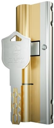 TüRschloss Stil mit 10 Tasten c Grade Sperre Ersatzsicherheit Eingangstürschlosszylinder SchließZylinder(130mm)