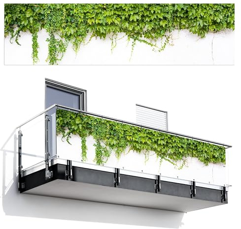 MuchoWow© Balkon Sichtschutz Einseitig Groß Terrassen Gartenzaun