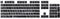 Komplettes Set von Tastatur, 109 Tastenkappen, Ersatz für Logitech G915 G913 G815 G813 TKL RGB Gaming Mechanische Tastatur, Schwarz
