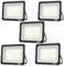 JBdusn 5pcs Foco LED Exterior 100W, Foco Proyector LED IP66 Impermeable Luz LED Exterior 6500K Blanco Frío, Iluminación de Seguridad para Casa,Patio,Garaje,Terraza