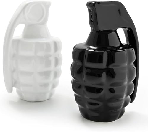 Handgranaten-Salz- und Pfefferstreuer, zufällige Farbe, 2 Stück