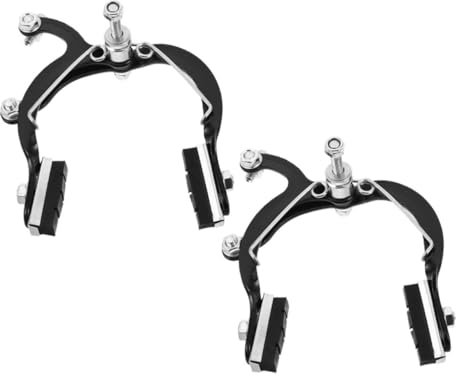 Mipcase 2pcs Bicycle Front Brake Caliper Bike Break Calipers Cruiser Bike Brakes Metal c Clamp Wide Application Quick and Easy Installation