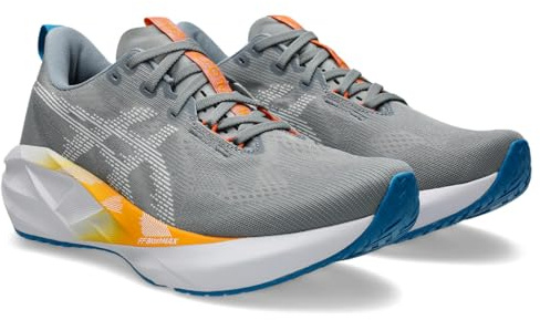 ASICS Herren Novablast 5 Sneaker, Gravel White, 42 EU