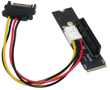 cablecc PCI-E 4.0 NVMe M-Key M.2 NGFF Extender auf PCI-E X1 X4 X8 X16 Grafikkarten-Riser-Adapter PCI-Express für M2 2260 2280
