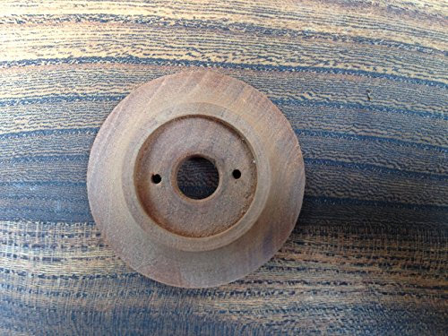 HARD WOOD BACK PLATE (60mm Diam) FOR VICTORIAN/EDWARDIAN DOORS