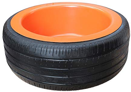 LANDGRID FT40 GFK Futtertrog XL Futterschale 40 Liter Rund Hühner Schweinetrog Trog Pferd Schweine Stall Kunststoff Wassertrog