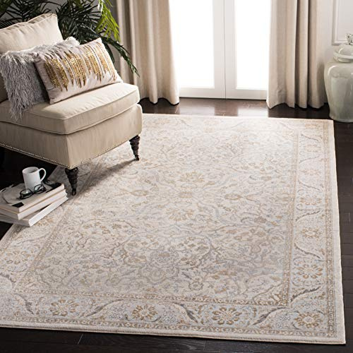 SAFAVIEH Area Rug 8x10 - Isabella Collection - Large - Cream & Beige, Oriental Design, Non-Shedding & Easy Cleaning, Ideal for Living Room, Bedroom, Office, Dining Space (ISA912A)