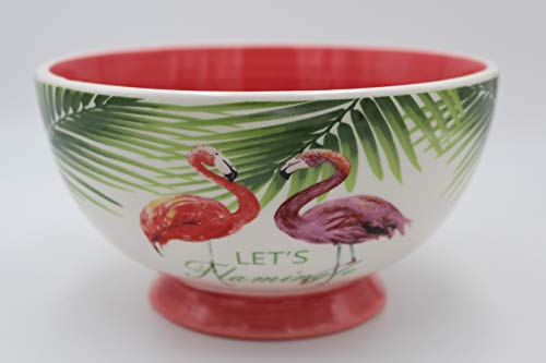 Hanse Glücks-Manufaktur GmbH Müslischale Flamingo Keramik Schüssel pink/rosa