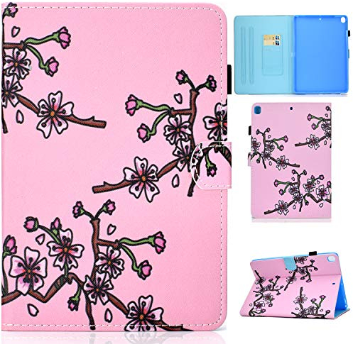 Succtop 2020 iPad 10,2 Zoll 2019 Hülle iPad Pro/iPad Air 3 10,5 Zoll Schutzhülle, PU Leder Tasche Etui mit Auto Schlafen/Wach Stifthalter für iPad 7./8.Generation/iPad Pro/iPad Air3,Blume