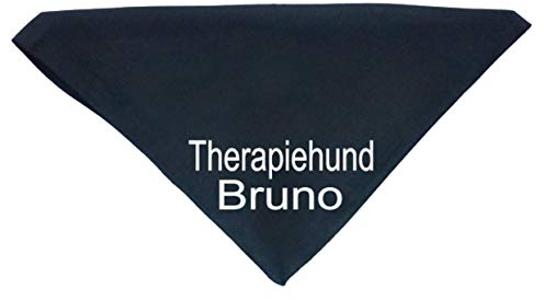 Hundehalstuch Therapiehund mit Wunschname