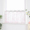 Joyswahl Scheibengardine Voile Ausbrenner Bistrogardinen mit Schlaufen »Alma« Kurzgardine HxB 60x90cm Pink Blumen 1er Pack