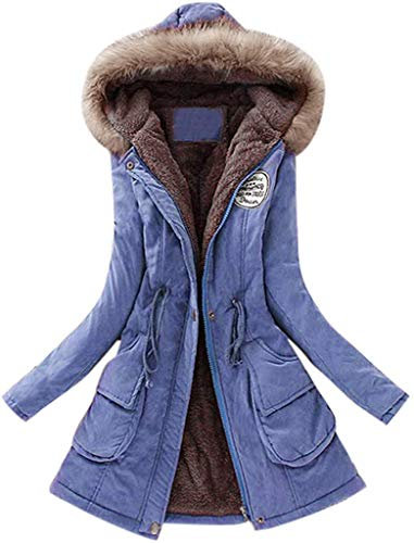 XINGENG Cappotto Donna Elegante Pelliccia Faux Giacca Donna Invernale Lungo Cappotti Donna Invernali Eleganti Parka Lunghi Elegante Trench Giubbotto Donna Invernale Elegante (Viola, 2XL)