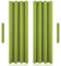 John Aird Blackout Curtains Eyelet with Tie Backs – Thermal, Energy Saving Curtains for Bedroom & Living Room (Lime, 168cm Width x 137cm Drop (66x 54)
