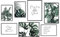 ANHUIB 7er Set Premium Poster,Poster Set Wohnzimmer,Grüne Blätter Bild,Bilder Inspirierende Zitate,Moderne Pflanze Leinwand Wandbilder für Wohn-Schlafzimmer Wandeko,3 x DIN A3 + 4 x DIN A4,Ohne Rahmen