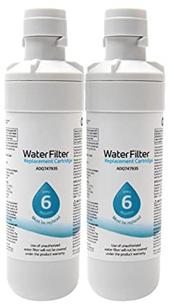 LT1000p Wasserfilter Ersatz für Kenmore9980, austauschbarer Kühlschrank Wasserfilter Home Remover Weiß für Kenmore9980(size:2pcs/set)