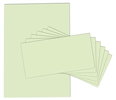 Briefpapier-Set Briefpapier mit Umschlag grün Briefbogen einfarbiges Papier selbstklebende Umschlag Briefe Einladungen (25 Blätter + 25 Umschläge)