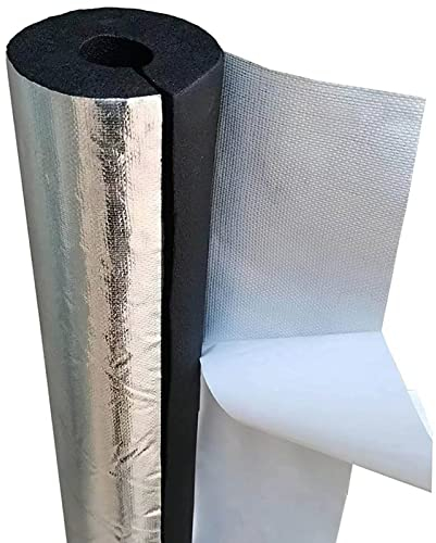 DEYLK Isolierung Heizungsrohre, Selbstklebendes Frostschutz Isolierrohr für Den Außenbereich, Rohrisolierung Schaumstoff Schwarz für Klimaanlage Solar Wasserrohr, 20mm Wandstärke (ID : 32mm/1.25in)