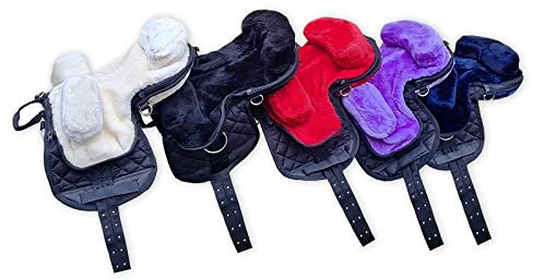 German Riding Fellsattel, Kunstfell MINI 12 Zoll (rot)