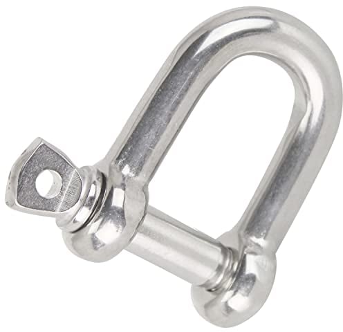 DERING Schäkel Edelstahl 10 mm Kurz Form 40 Stück Drahtseil Seil Verbinder