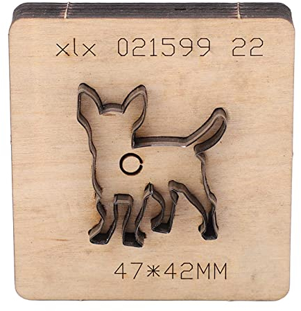 ViaGasaFamido Tier Hund Stanzform Legierter Stahl Leder Stanzform mit Holzplatte Stanzform Hunde Stanzform Legierter Stahl Stanzform Leder Stanzform Stanzform Stanzen für Heimwerkerhandwerk
