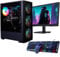 Veno Scorp Gaming PC Bundle 22” Set : Intel Core i5-16GB RAM, GT 1030 2GB Graphics Card, 1TB HDD, Windows 11, Wi-Fi, Vortex 4 x ARGB FANS (Renewed)