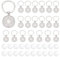 DICOSMETIC 20 Stück Cabochon Schlüsselanhänger 25mm Rund Cabochon Rohlinge Legierung Foto Anhänger Tabletts Lünette Mit 20 Cabochon Für DIY Schlüsselanhänger Geschenk Schmuckherstellung