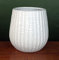 Leaf Pot de Fleurs d'intérieur en céramique Blanche, 16 cm