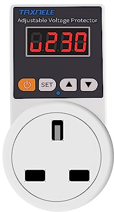 Automatic Voltage Protector Socket Switcher AC 220V Adjustable 16A Power Surge Protector UK Plug Socket Voltage Safe Refrigerator Protect