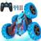 cosone Ferngesteuertes Auto, 2,4 GHz RC Autos mit Scheinwerfern, Allrad Offroad Stuntauto, Doppelseitiges 360° Drehbares Autospielzeug, Geschenke für Kinder ab 6 Jahren (Blau)