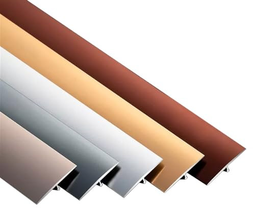 Schwarz Weiß T-Profil Bodenleiste Für Boden/Tür, 15 20 40mm Vinyl Boden Abdeckleiste Ausgleichsprofil Für Fliesen Laminat/Parkett, Türschwelle, Gute Passform, Für Verschiedene Dekorationsstile