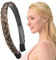 Gledola geflochtenes Stirnband mit Zähnen Zöpfe Haarband mit Zähnen Synthetisches Haar Band geflochtenes Haarband (Dunkelgoldbraun)