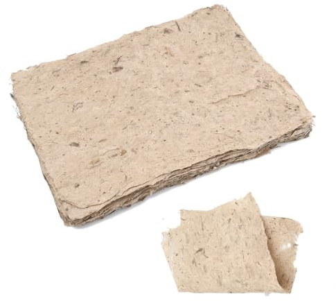 Granvoo 50 Sheets Maulbeerpapier 30 x 40cm, Büttenpapier Naturfaser Textur, Chinesischer Stil Handgefertigt, Ideal Zum Malen, DIY Handwerk, Scrapbooking und Dekorieren
