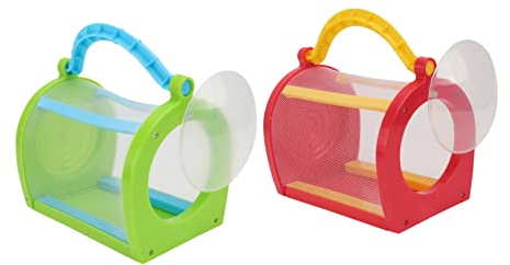 ifundom 2pcs Box Portable Insects Cage Insect Habitat Cage Net Insect Cage Bug Insect Catching Bug Viewer Jar Caterpillar Cages House Gauze Outdoor Child Ground Cage