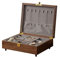 Geschenkbox Schmuck 11,81 Zoll Schmuckschatulle Aufbewahrungsbox Kleine Schmuckschatulle aus schwarzem Walnussholz Kann zur Anzeige von Ringen, Armbändern, Halsketten, Ohrringen und Uhren aufbewahrt