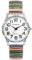 Oidea Stretch Band Watches for Women: Bohemia Flower Easy Reader Elastic Band Watch Large Face Big Number Analog Quartz Bracelet Watch Expansion Band Wristwatch