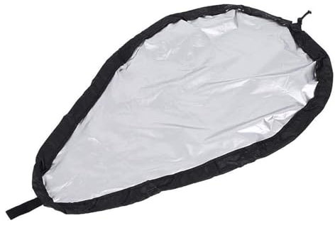 ZONADAH Kayak Cockpit Cover 96x64cm Universal Adjustable Kayak Dust-Proof Hatch Cover Black Waterproof Canoe Cockpit Shade Cover Anti-UV Kayak Canoe Seat Protector