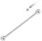 HENYQANN Industrial Piercing 14G Silber Helix Piercing Industrial Barbell Chirurgenstahl 38mm Industrial Bar Conch Ohrring Barbell Knorpelohrring Würfel Zirkon für Herren Damen