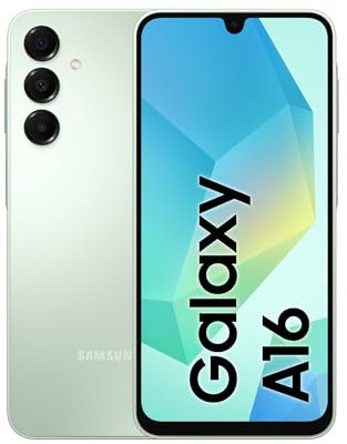 Samsung Galaxy A16 128 Go, Smartphone Android Déverrouillé, Écran 6,7, Batterie 5000 mAh, Vert d’Eau, Version FR