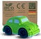 BIOPLAY® Spielzeugauto Käfer-Style grün | Bio Kunststoff | Nachhaltiges Spielzeug ab 18 Monate für Jungen und Mädchen | Indoor und Outdoor