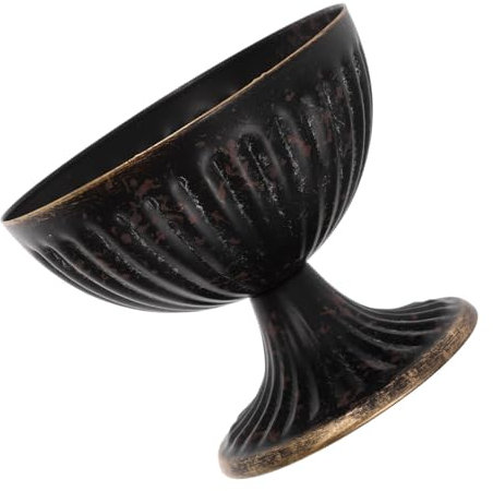 Happyyami Vase Métal Vintage Haut sur Pied Pot De Fleurs Antichoc pour Arrangements Floraux Centre De Table pour Mariages Et Fêtes Décoration Intérieure Et Extérieure